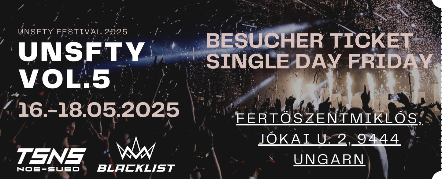 Besucher Ticket | Single Day Friday
