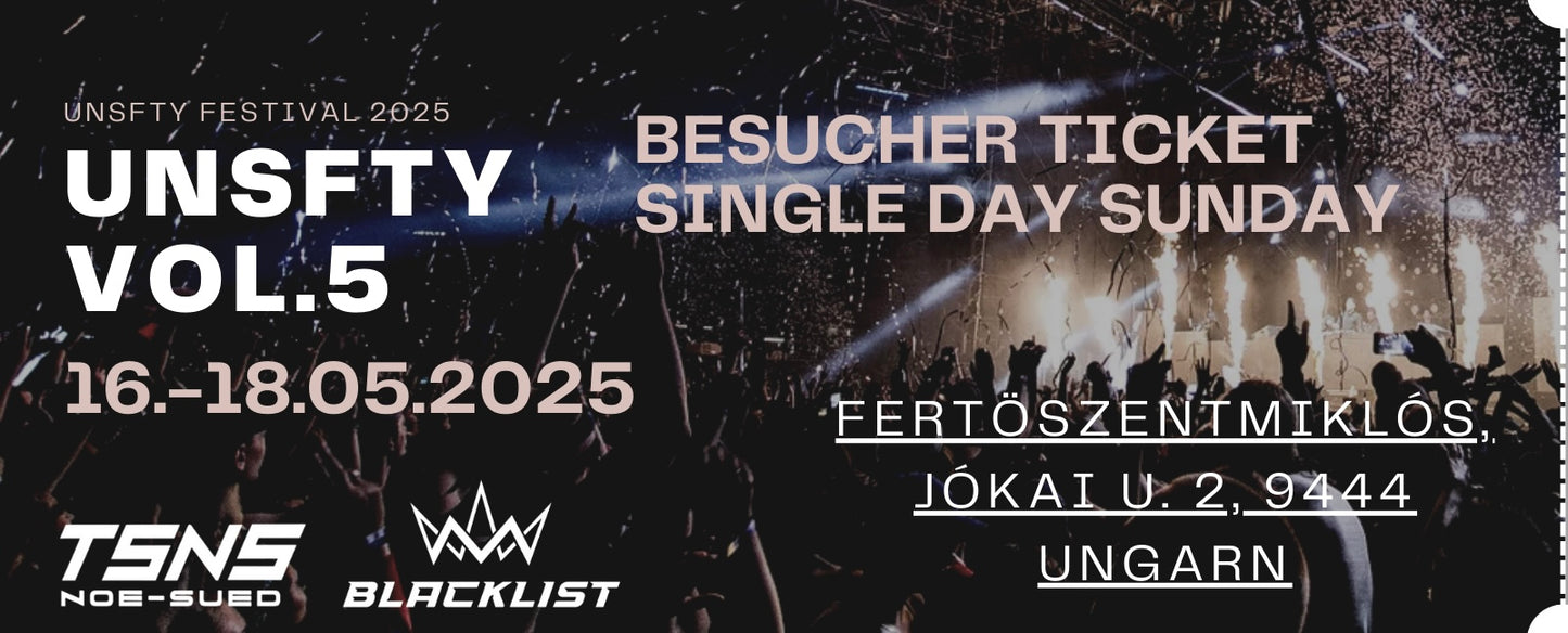 Besucher Ticket | Single Day Sunday